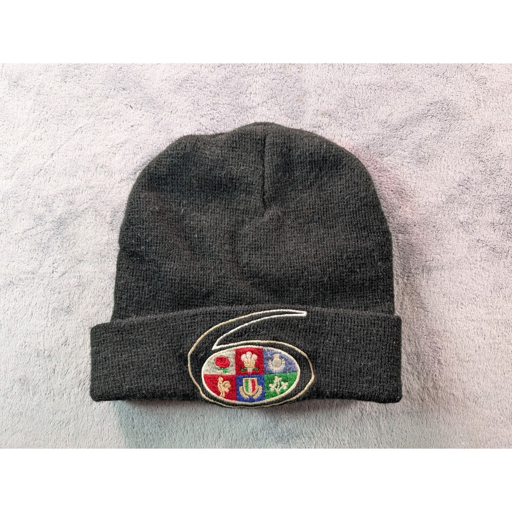 Live For Rugby Six Nations Championship Black Knit Beanie Hat One Size